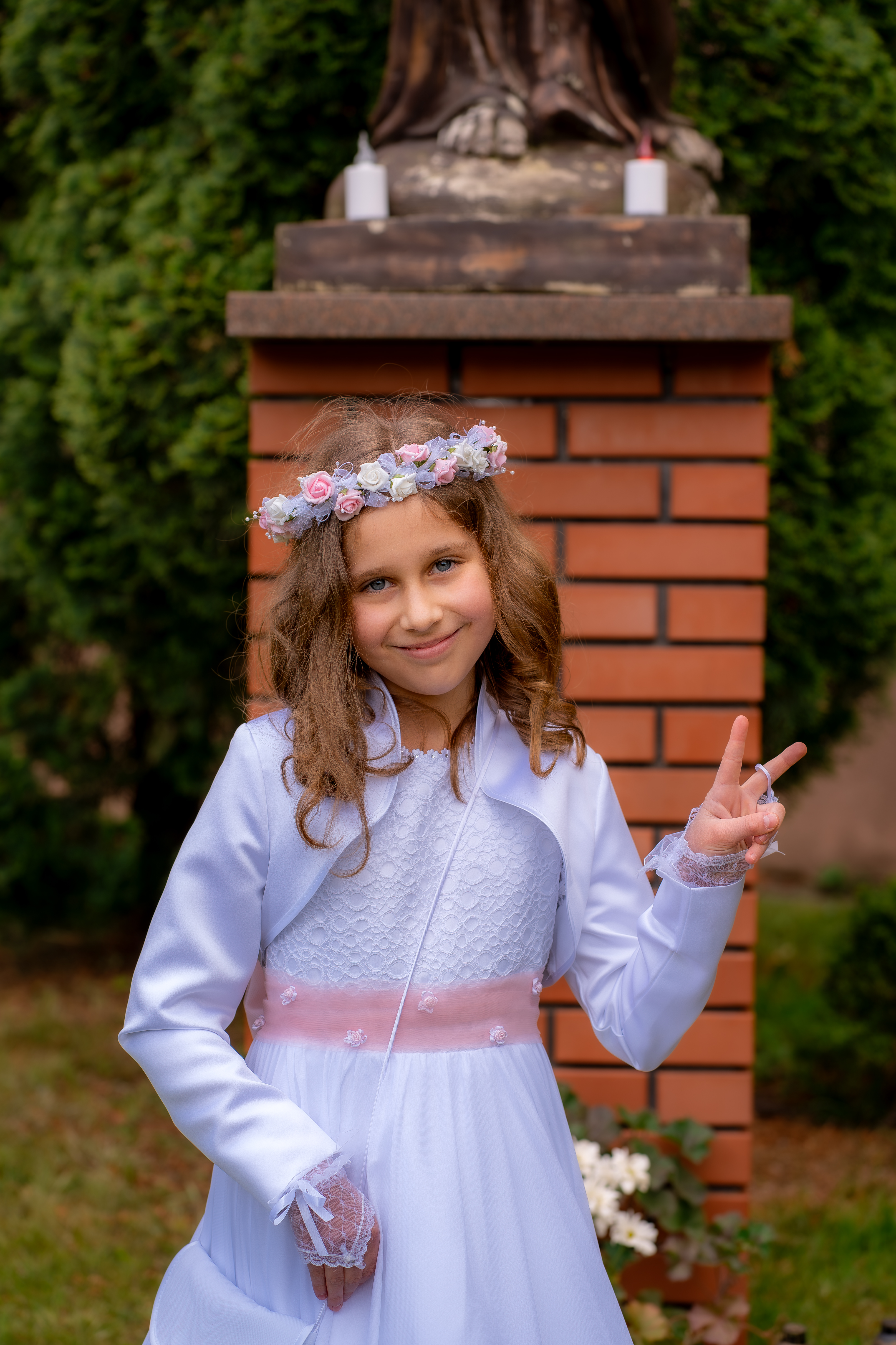 Komunia — portret w kościele